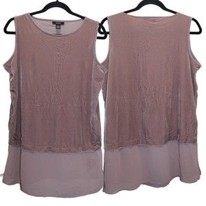 Alfani Mauve Mock Layer Tunic Small